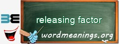 WordMeaning blackboard for releasing factor